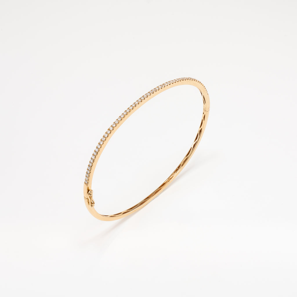 5mm Round Cut Tennis Bracelet in Gold – Verglacé